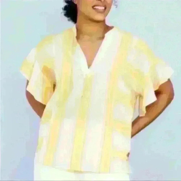 Matilda Jane Dream Chasers Summer Picnic Ruffle Sleeve Top Size Medium - Picture 1 of 6